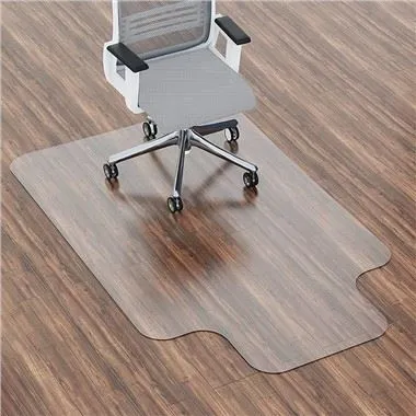 लिप के साथ हार्ड फ्लोर के लिए 36" X 48" पॉलीकार्बोनेट ऑफिस चेयर मैट
